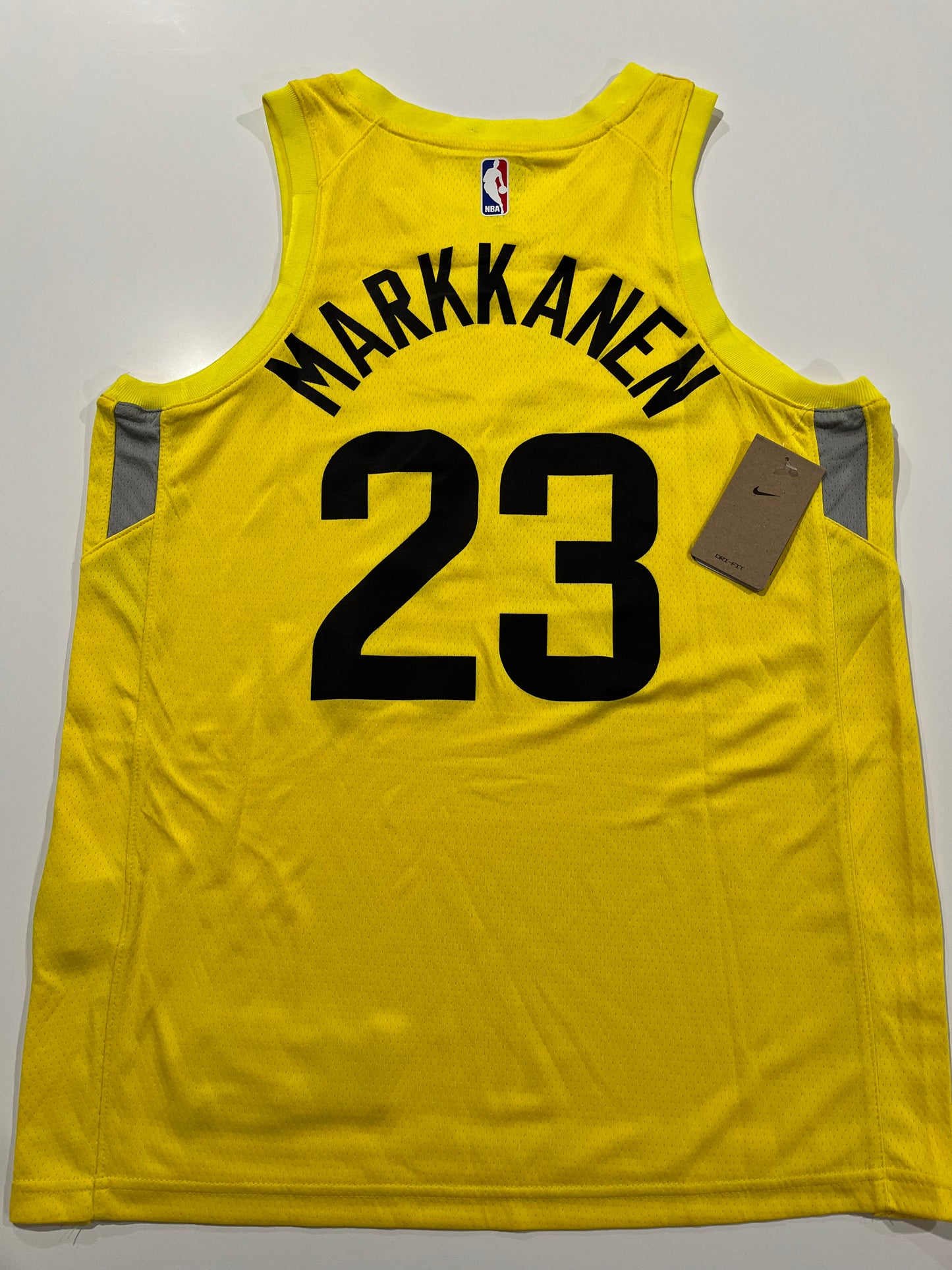 Lauri Markkanen 2023’ Jazz Home Jersey Yellow